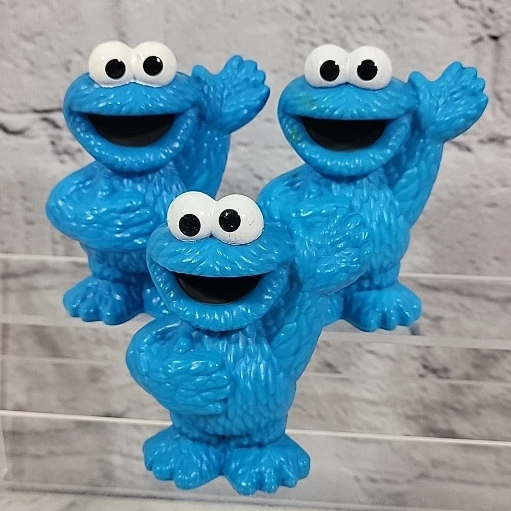 Sesame Street Characters Figures Lot Of 7 Plastic Cookie Monster Elmo‎ Abby